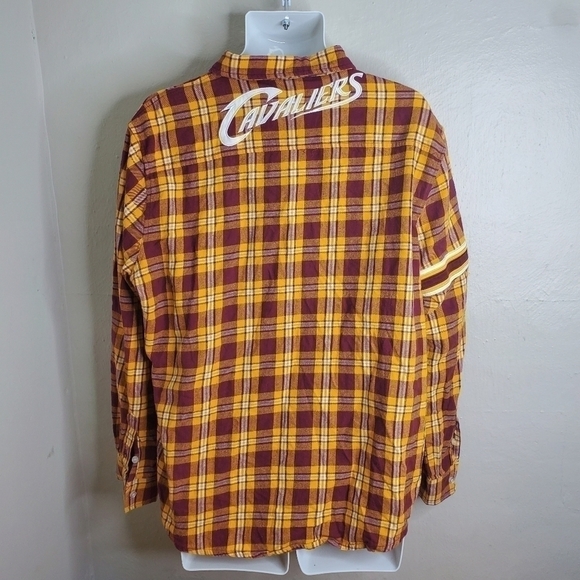 NBA Cleveland Cavaliers Mens FOCO Wordmark Flannel Shirt Men's XL - Picture 4 of 9